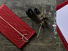 Bahi khata Red diary ☙ 31 { 11.5 X 8 in }
